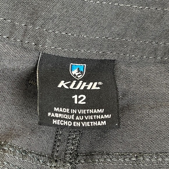 Kuhl Womens Cropped Capri Pants Size 12 Large Zipper Pockets Outdoor Hiking Gray - Picture 11 of 13